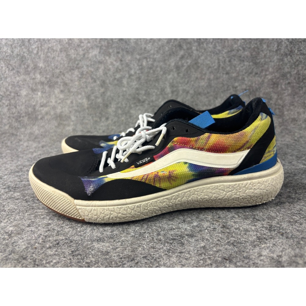 Vans UltraRange Sneakers Womens 7.5 Black Tie Dye Low Top Athletic Shoes